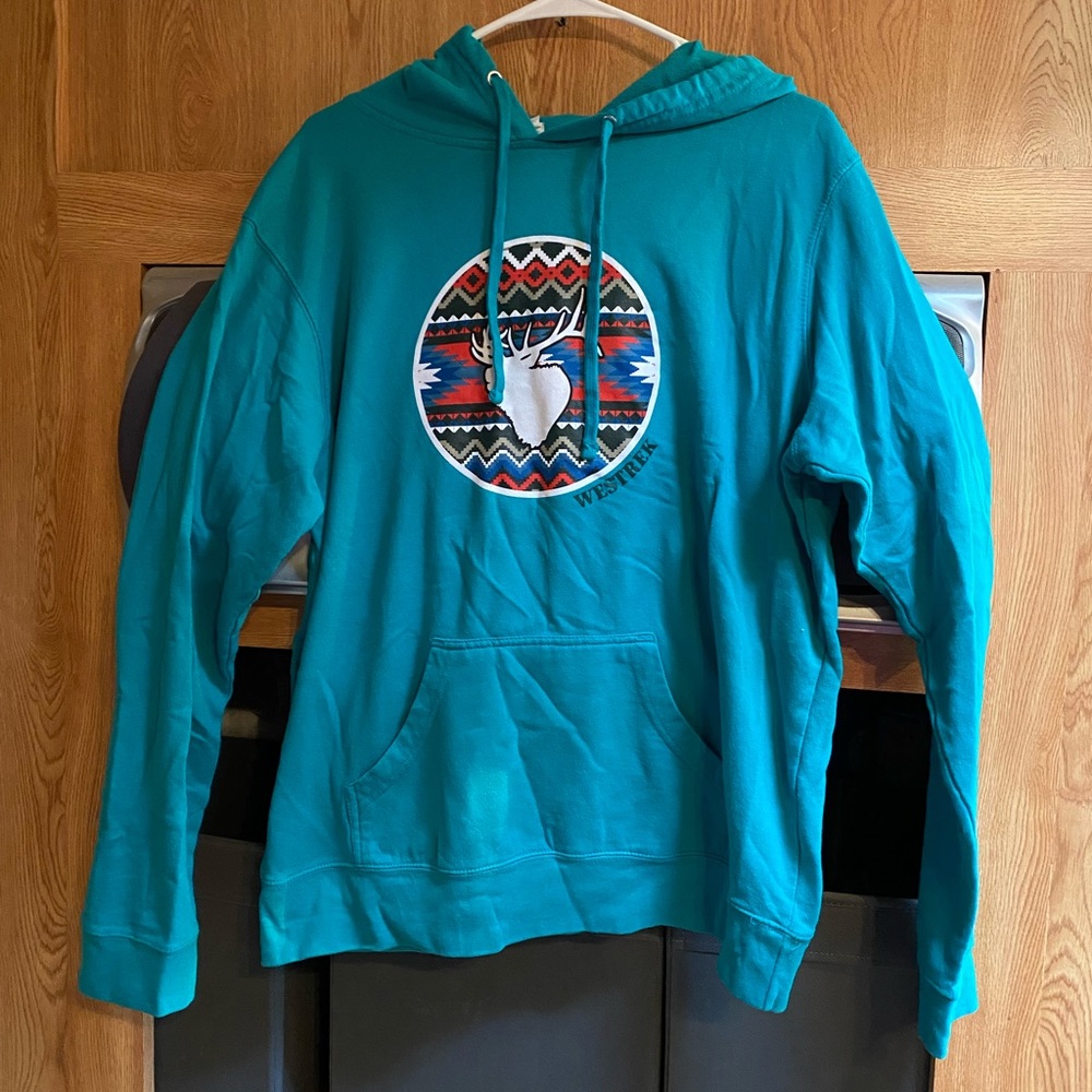 Turquoise Hoodie Size 2XL